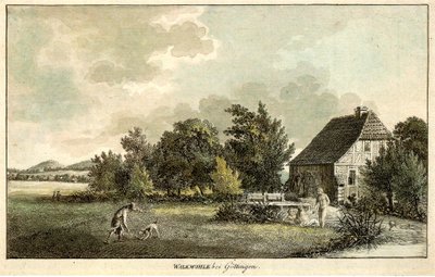 Walkemühle on the Leine Canal South of Göttingen City Center by Christian Andreas Besemann